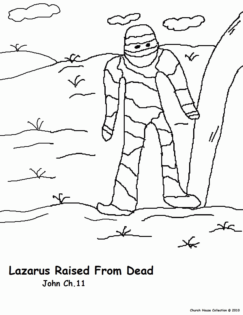 Lazarus Coloring Page Printable |Free coloring on Clipart Library