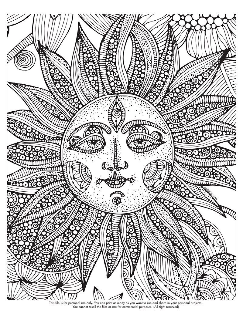 printable trippy colouring pages   Clip Art Library