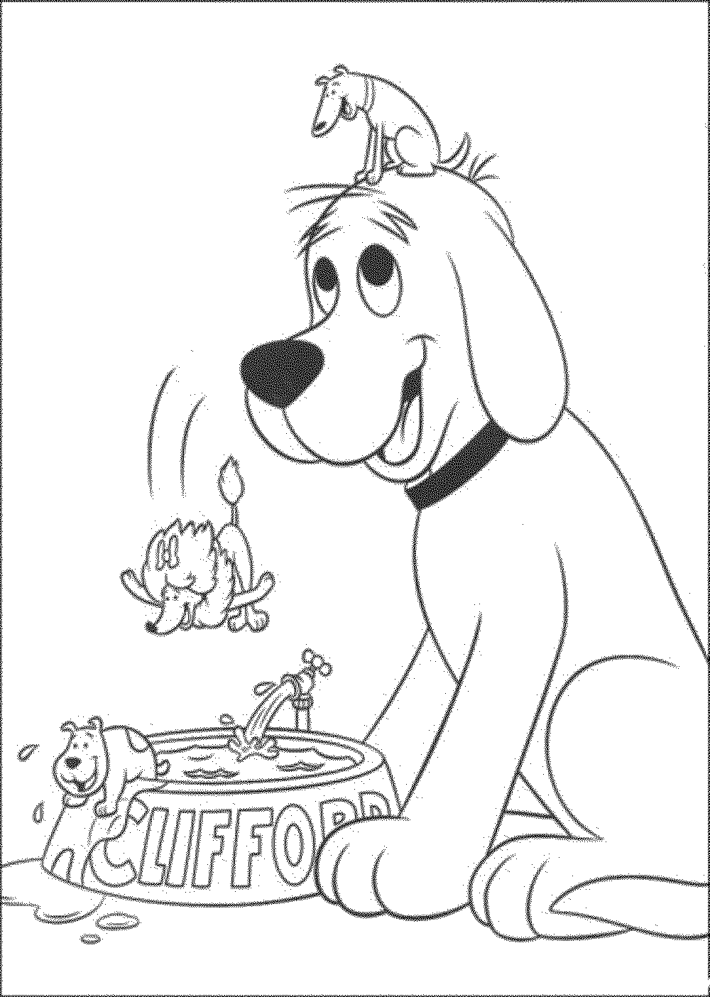 Biscuit The Dog Coloring Pages Printable Kids Colouring Pages