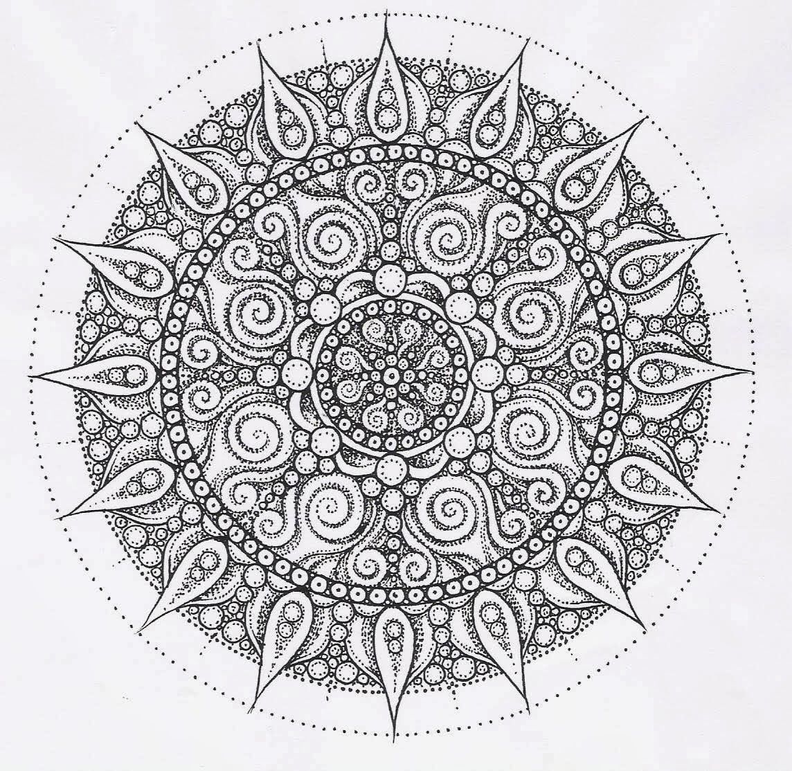Printable Free Flower Mandalas Coloring Pages |Free coloring on Clipart Library
