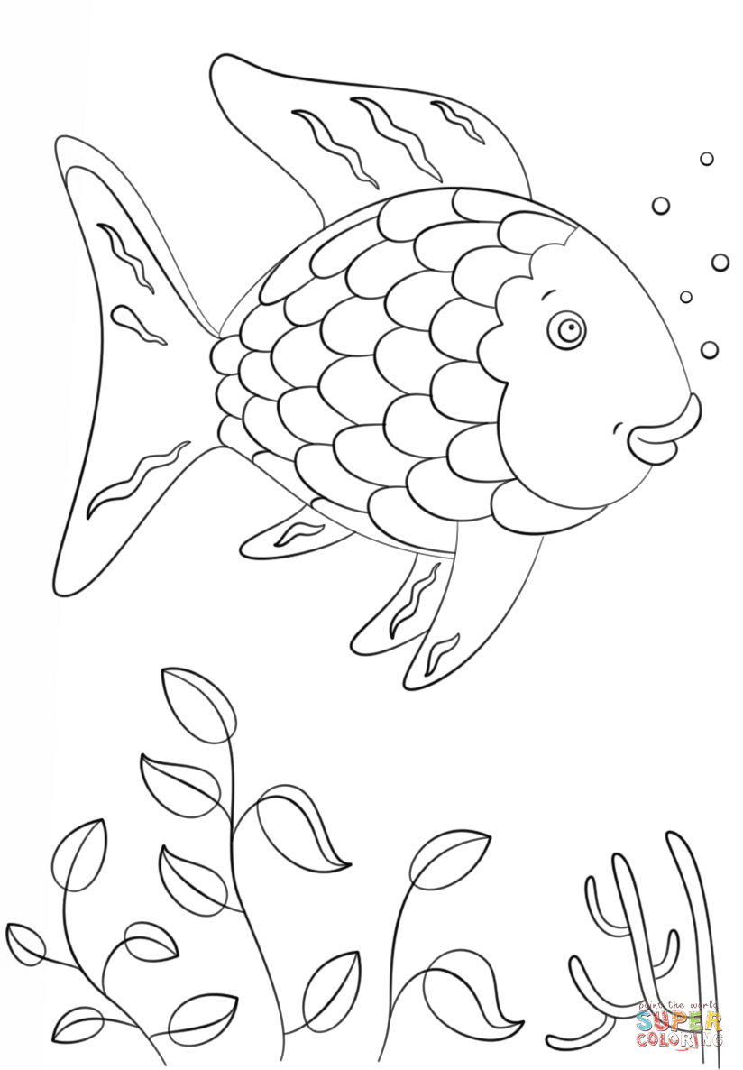 Free Rainbow Fish Template Download Free Clip Art Free