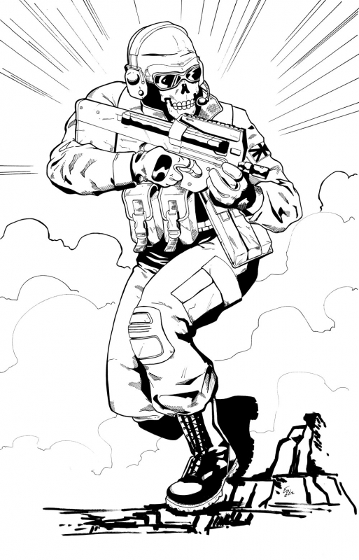 Call Of Duty Black Ops Coloring Pages | Coloring Pages Kids Collection