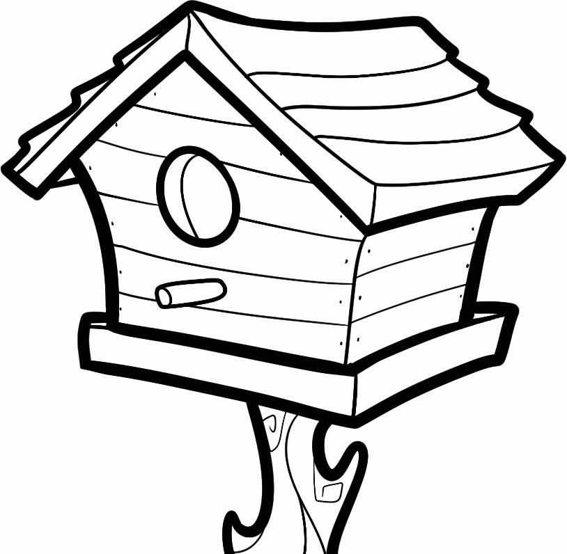Bird House Coloring Pages | Free Printable Coloring Pages | Free