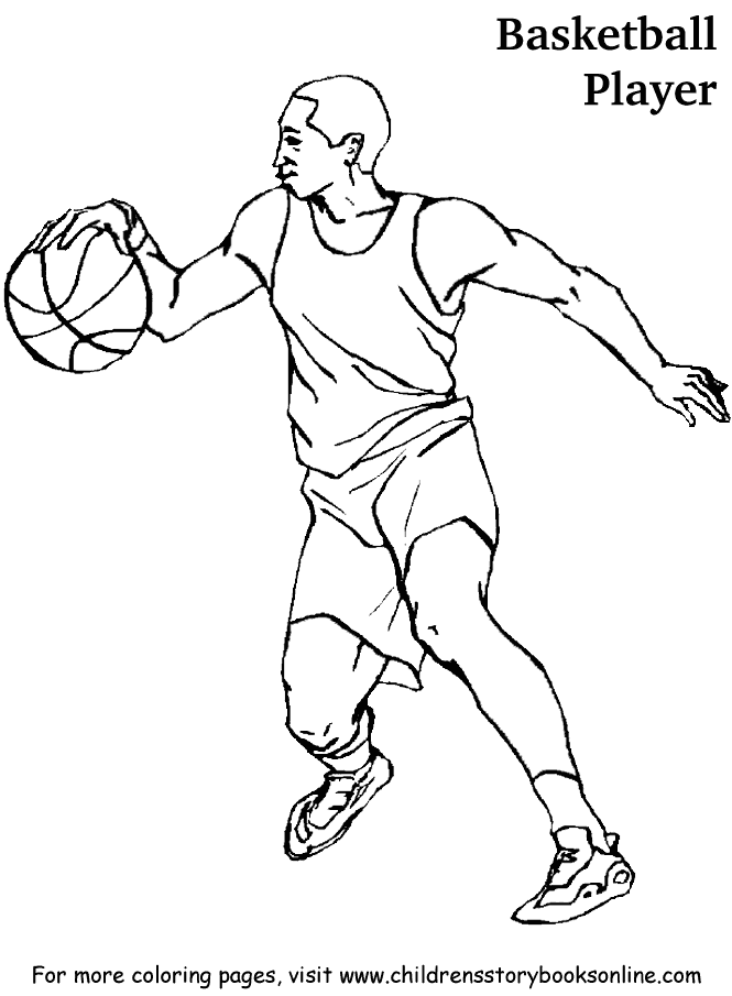 Basketball Player Coloring Pages | Free Printable Coloring Pages