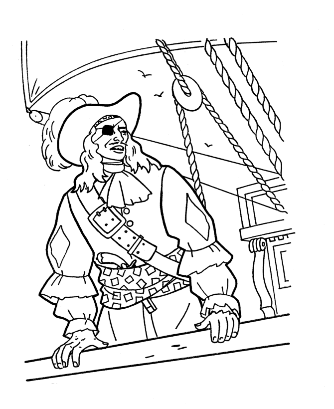 Bluebonkers: Caribbean Pirates of the Sea coloring pages