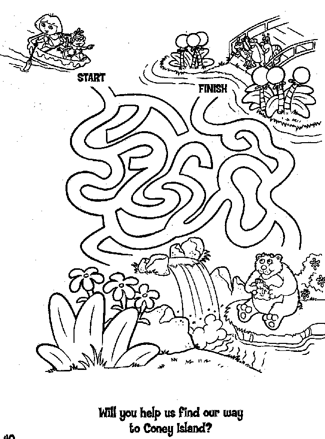 coloring pages maze