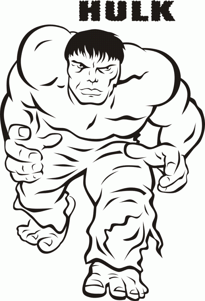 incredible hulk coloring pages