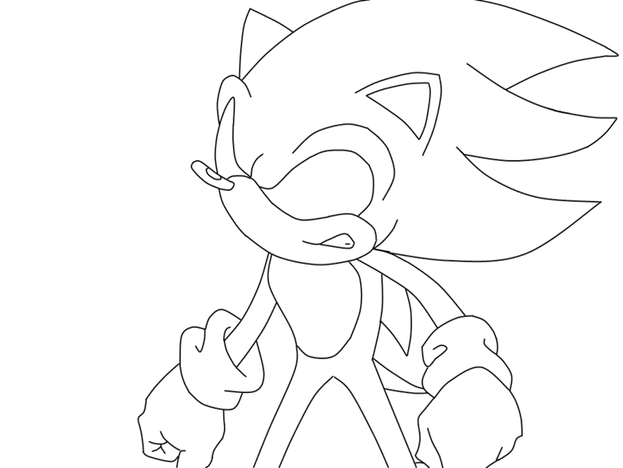 shadow the werehog coloring pages