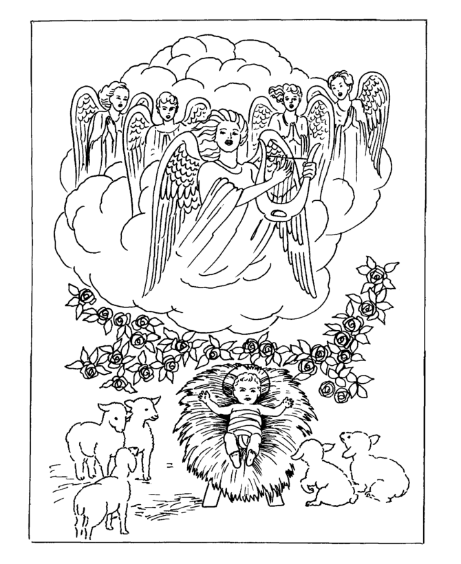 heavenly host Colouring Pages