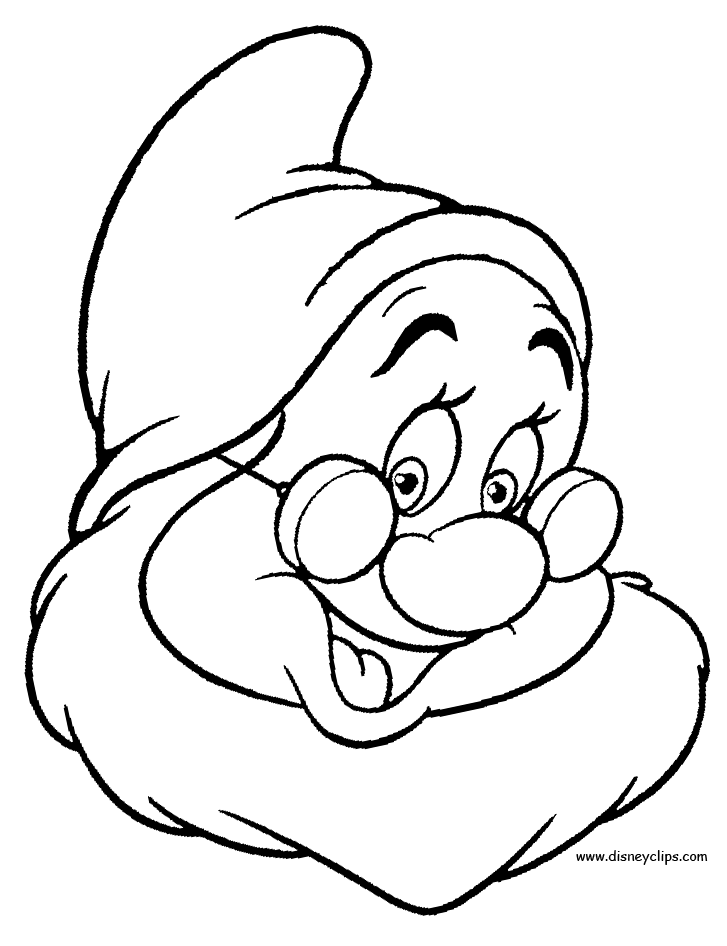 Snow White and the Seven Dwarfs Coloring Page - Disney Kids Games