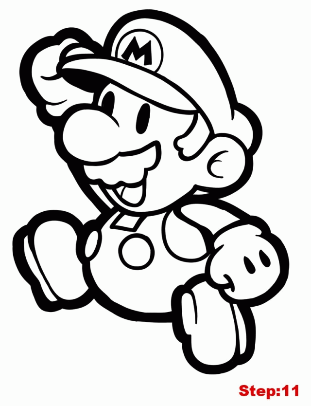 Paper Mario Coloring Pages | Coloring Pages For Adults Coloring
