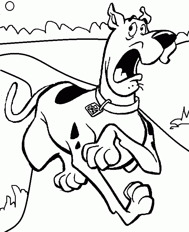 Scooby Doo mystery kids Colouring Pages