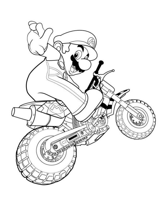 Free Mario Coloring Pages Online - Superheroes Coloring Pages