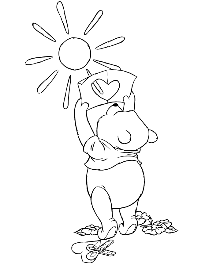 winnie the pooh bee Colouring Pages