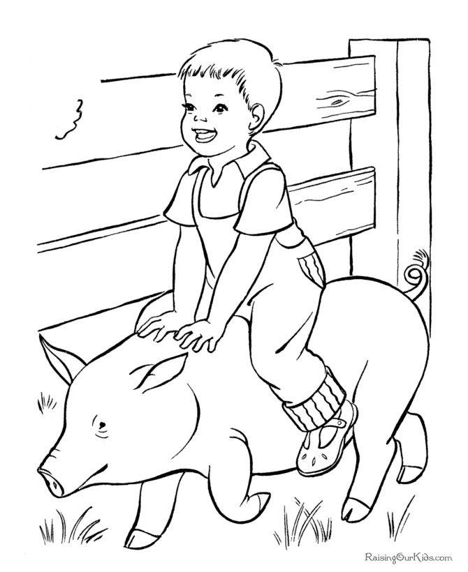 Free Coloring Pages Farm, Download Free Coloring Pages Farm png images