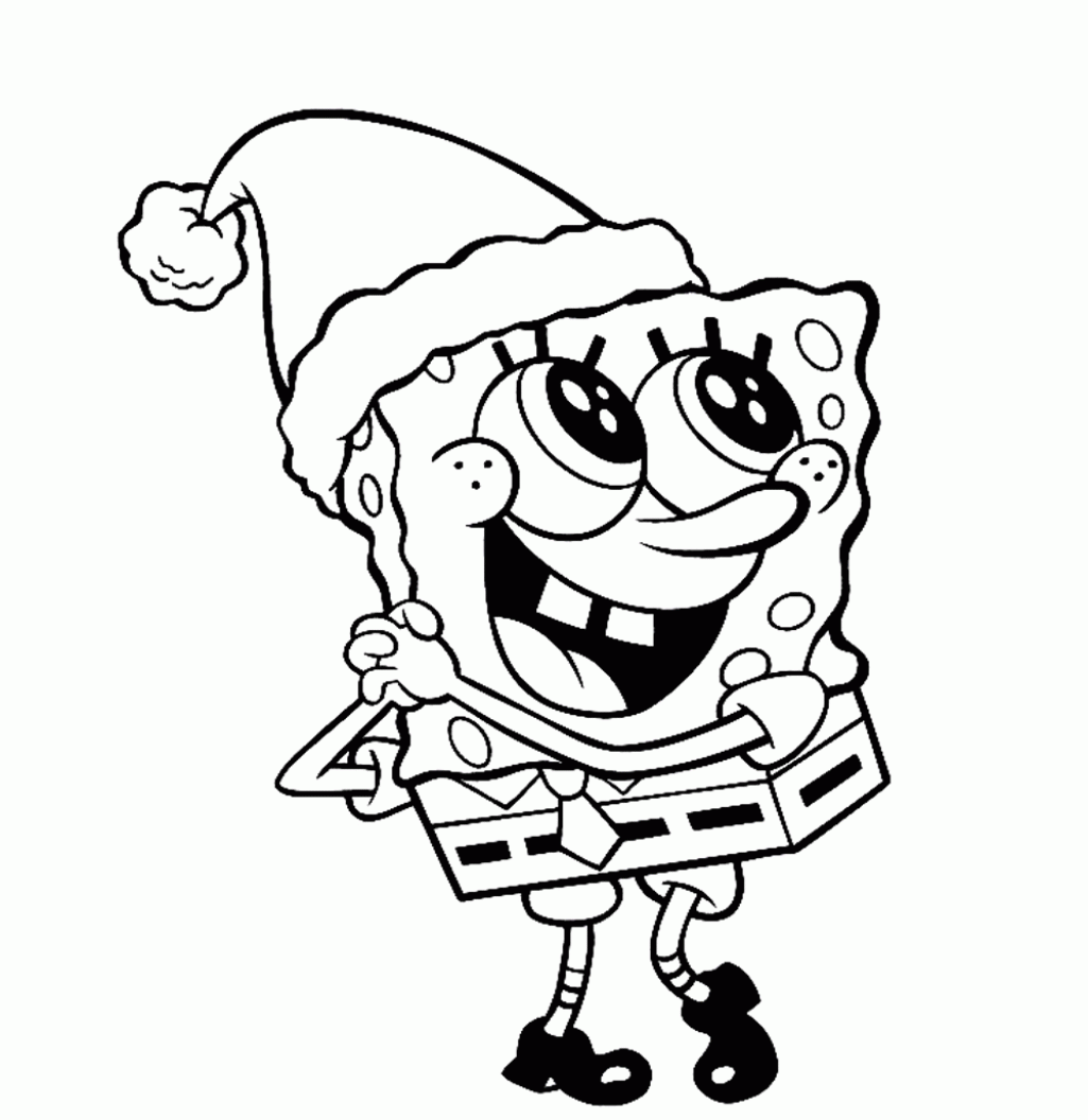 Free Spongebob Christmas Coloring Pages Free Printable Download Free