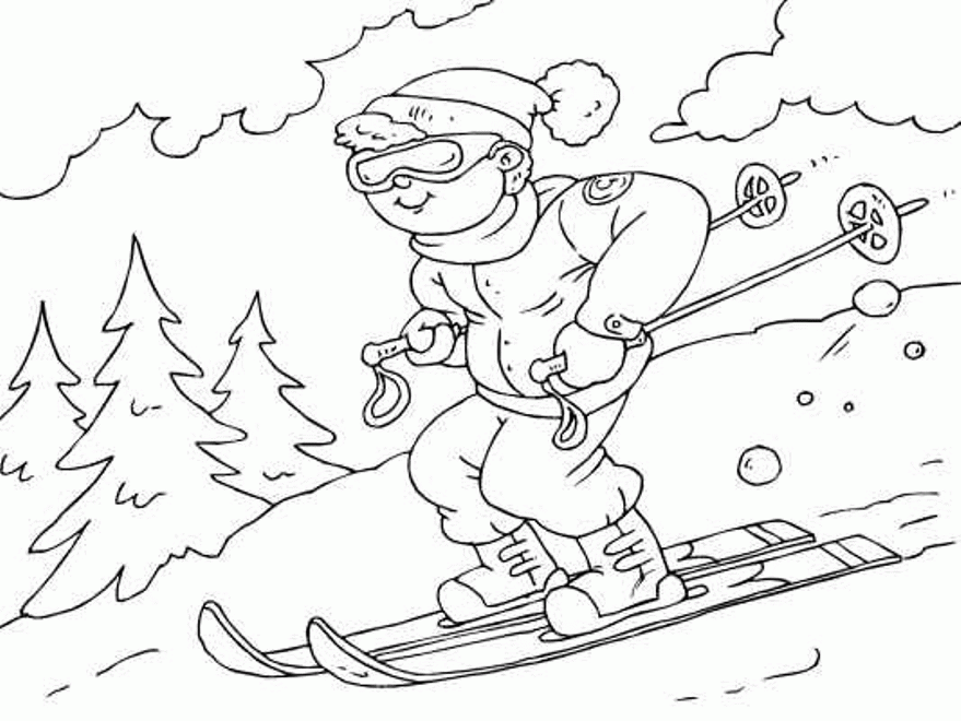 Free Winter Sport Coloring Pages Printable Download Free Winter Sport 
