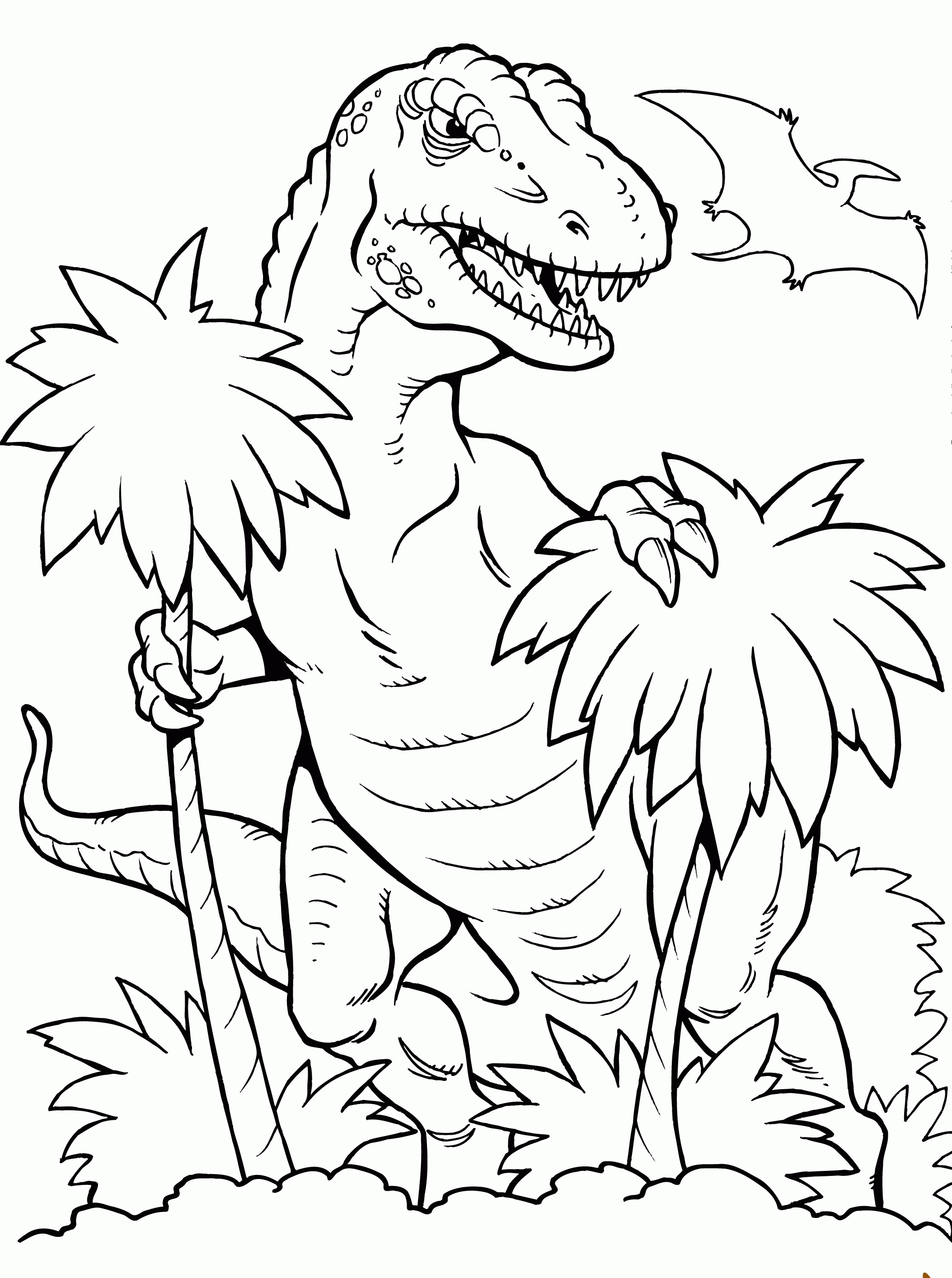 T. rex Coloring Pages and Book | Unique Coloring Pages