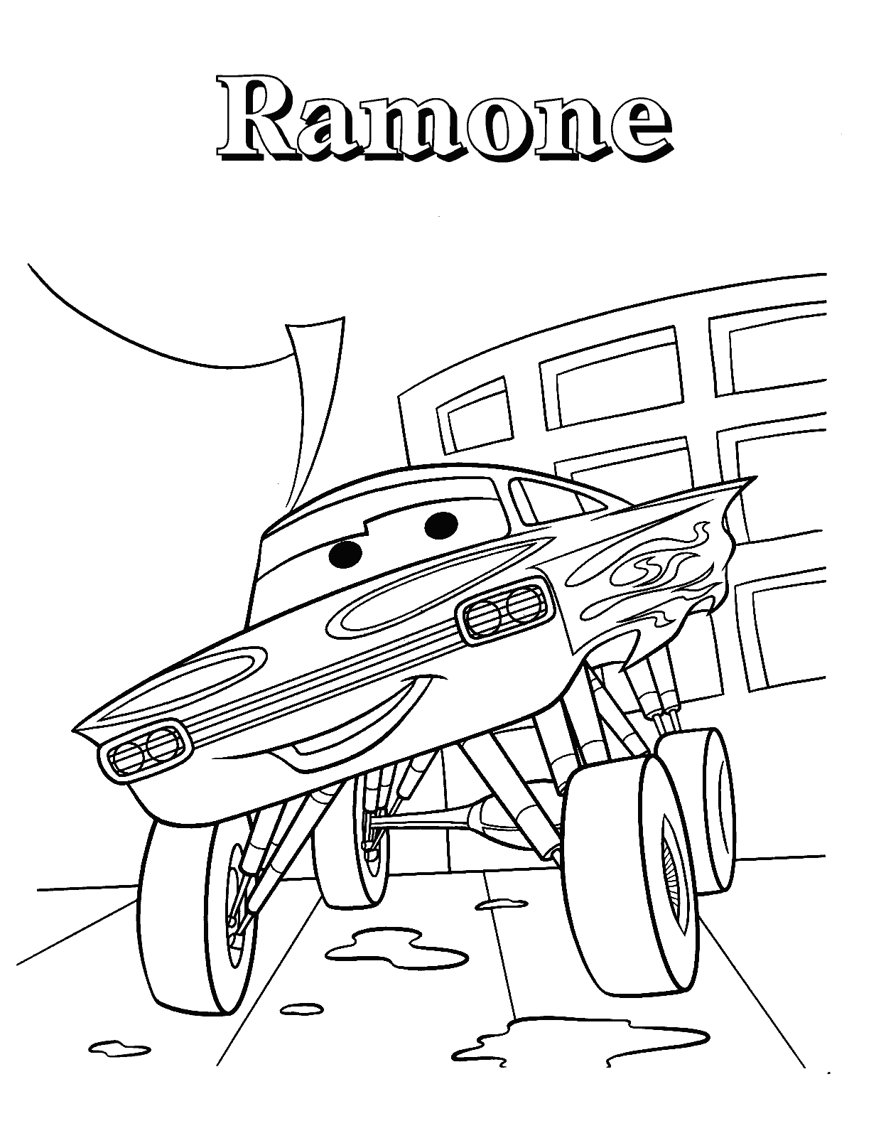 Free Coloring Pages For Kids Disney Cars