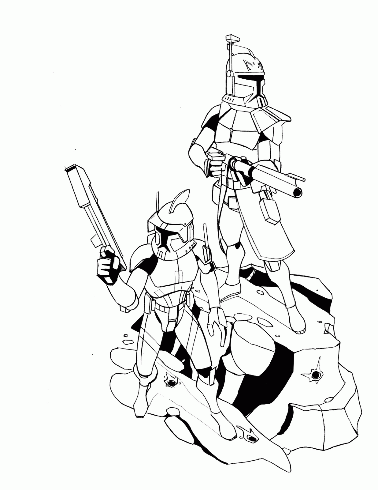 Clip Arts Related To : clone trooper coloring page. view all Star Wars Ca.....