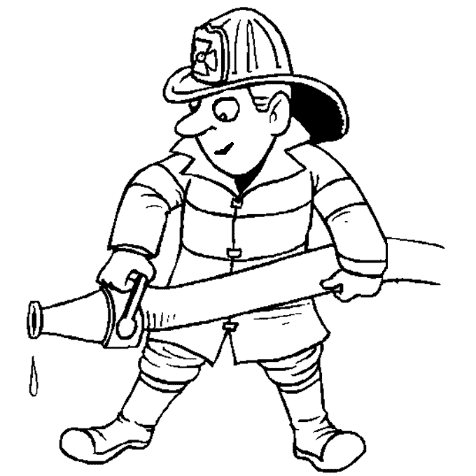 Community Helpers Coloring Pages Clip Art Library