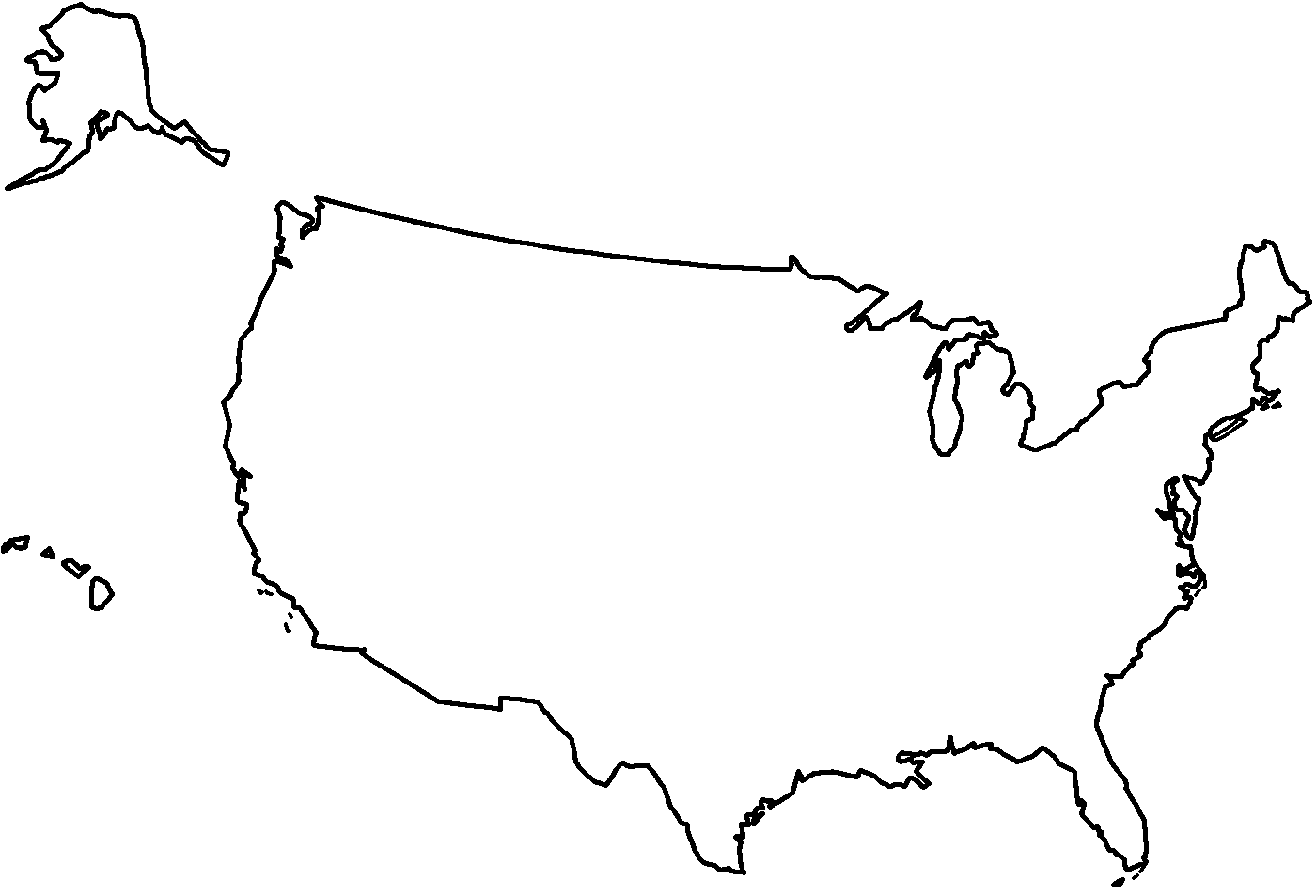 Outline United States Png Clip Art Library