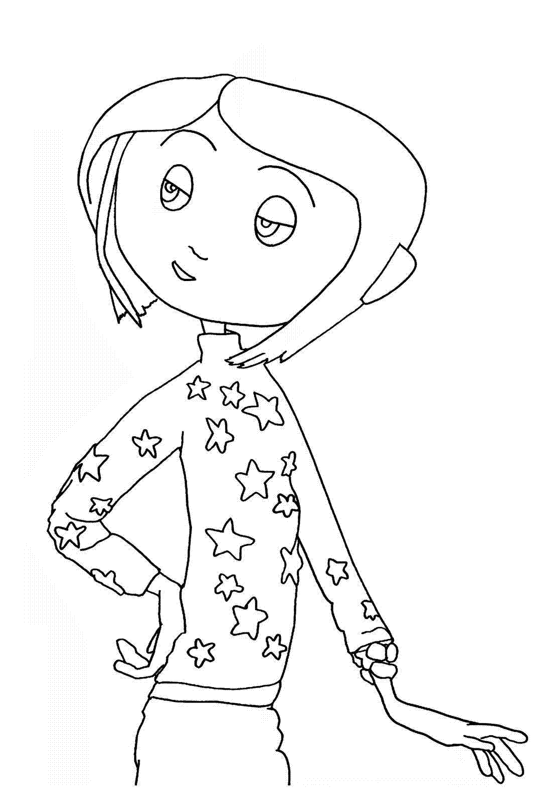 Draw Coraline Step By Step Clip Art Library