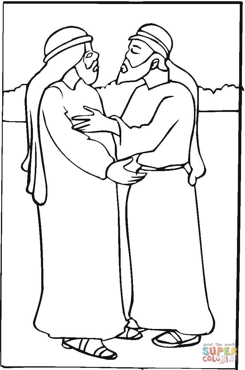 Jacob and Esau coloring page | Free Printable Coloring Pages