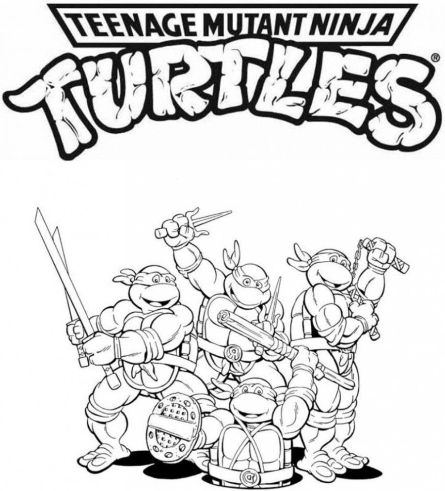 printable tmnt colouring pages   Clip Art Library