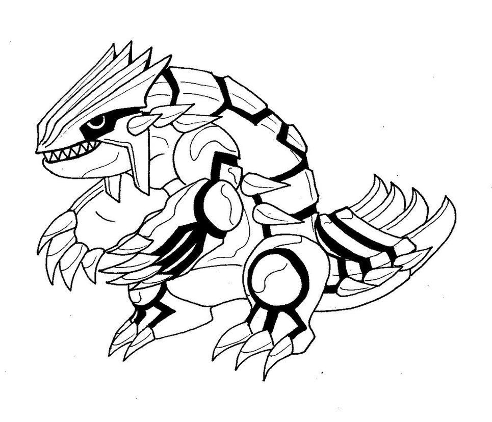 primal groudon coloring page - Clip Art Library.