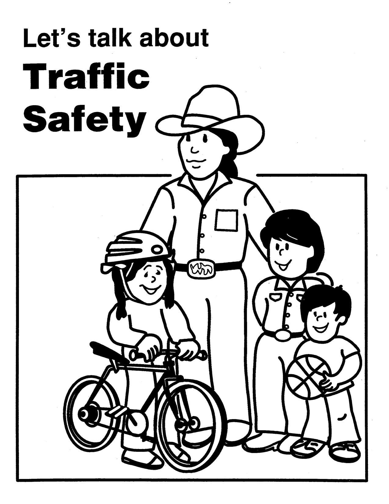 Street Crossing Safety Coloring Pages