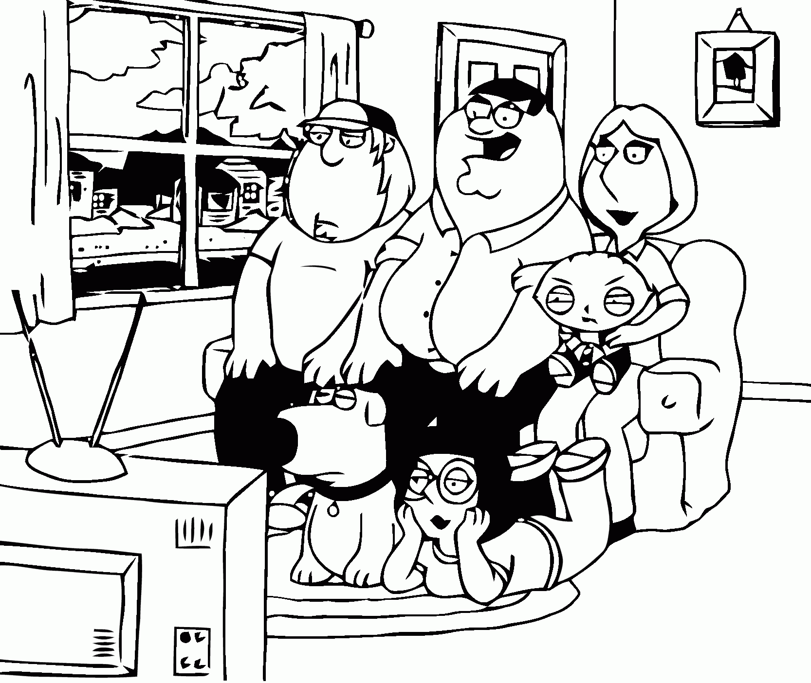Family Guy Coloring Pages 