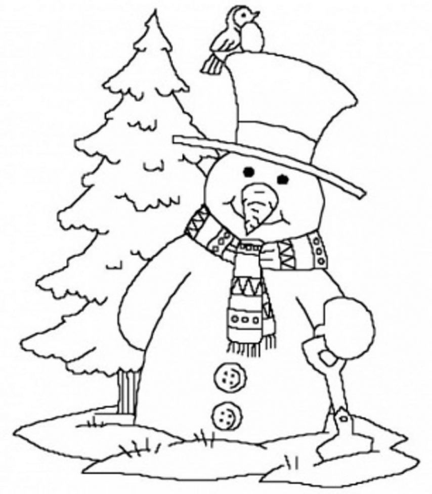 Free Printable Winter Scene Coloring Pages, Download Free ...