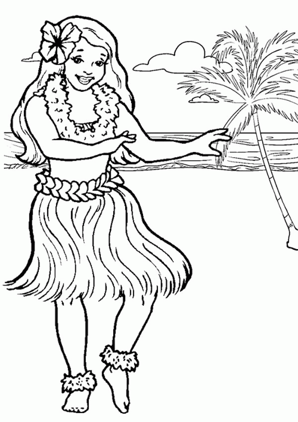 Hawaiian For Kids | Coloring Pages for Kids and for Adults