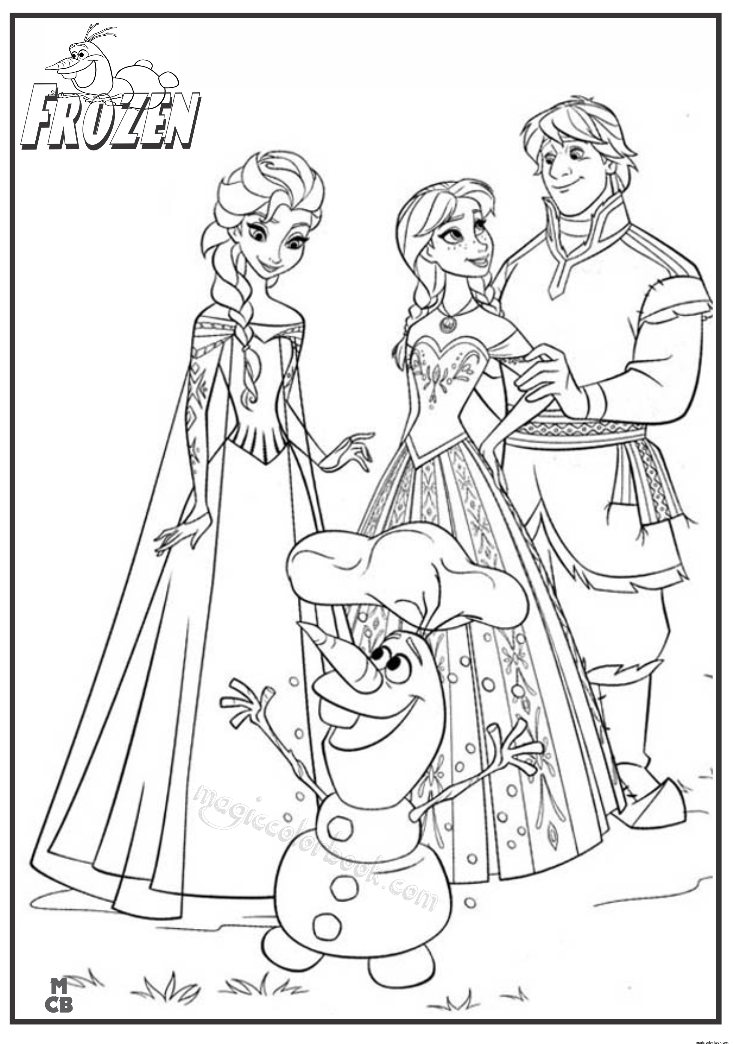 free printable colouring pages frozen   Clip Art Library