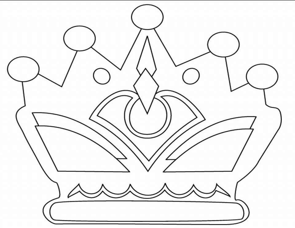 Crown-coloring-17 | Free Coloring Page on Clipart Library