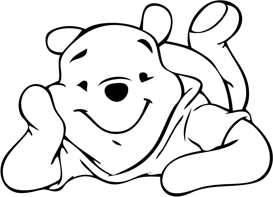 winnie the pooh babies clipart black and white