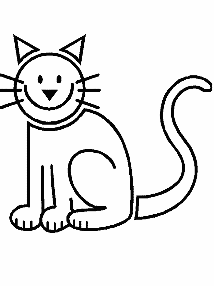 Cartoon Cat Coloring Pages | Free Printable Coloring Pages | Free