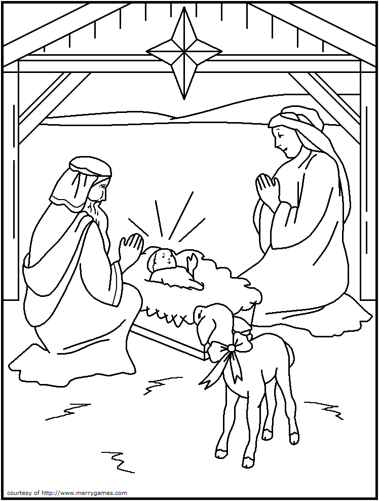 The Philosophers Wife: 10 Religious Christmas Coloring Pages