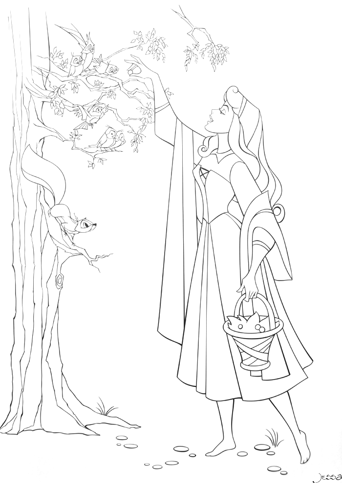 Colour Me Beautiful: Sleeping Beauty Colouring Pages