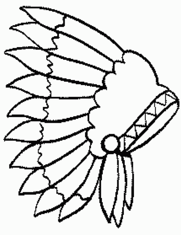 native american indian Colouring Pages