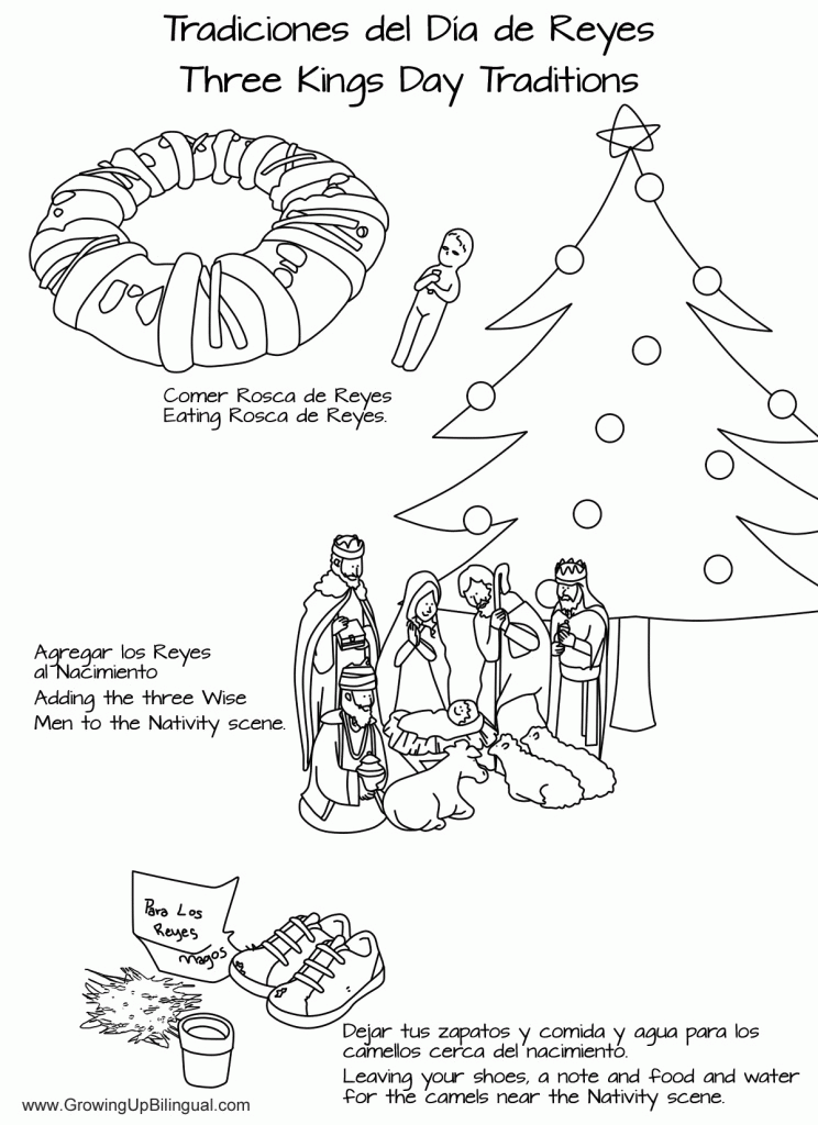 D�a de Reyes Traditions Coloring Pages - Printable - Growing Up