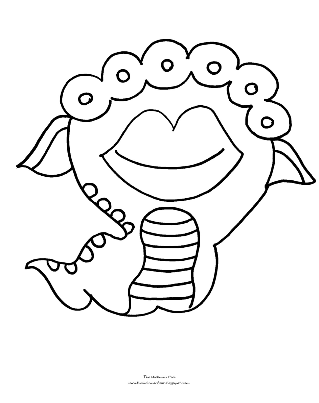 Monster H Cake Ideas And Designs Sea Monsters Coloring Pages