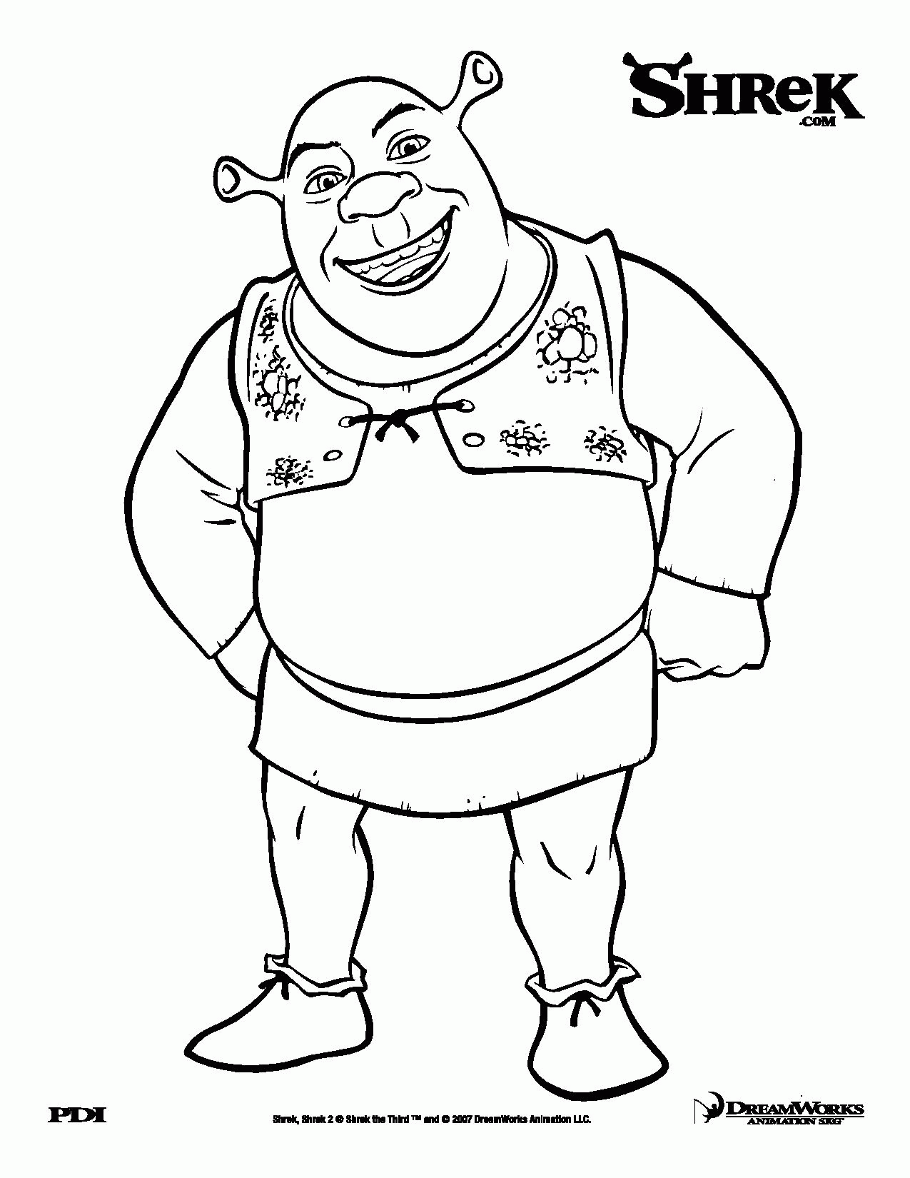 Free Shrek With Babies Coloring Pages, Download Free Shrek With Babies