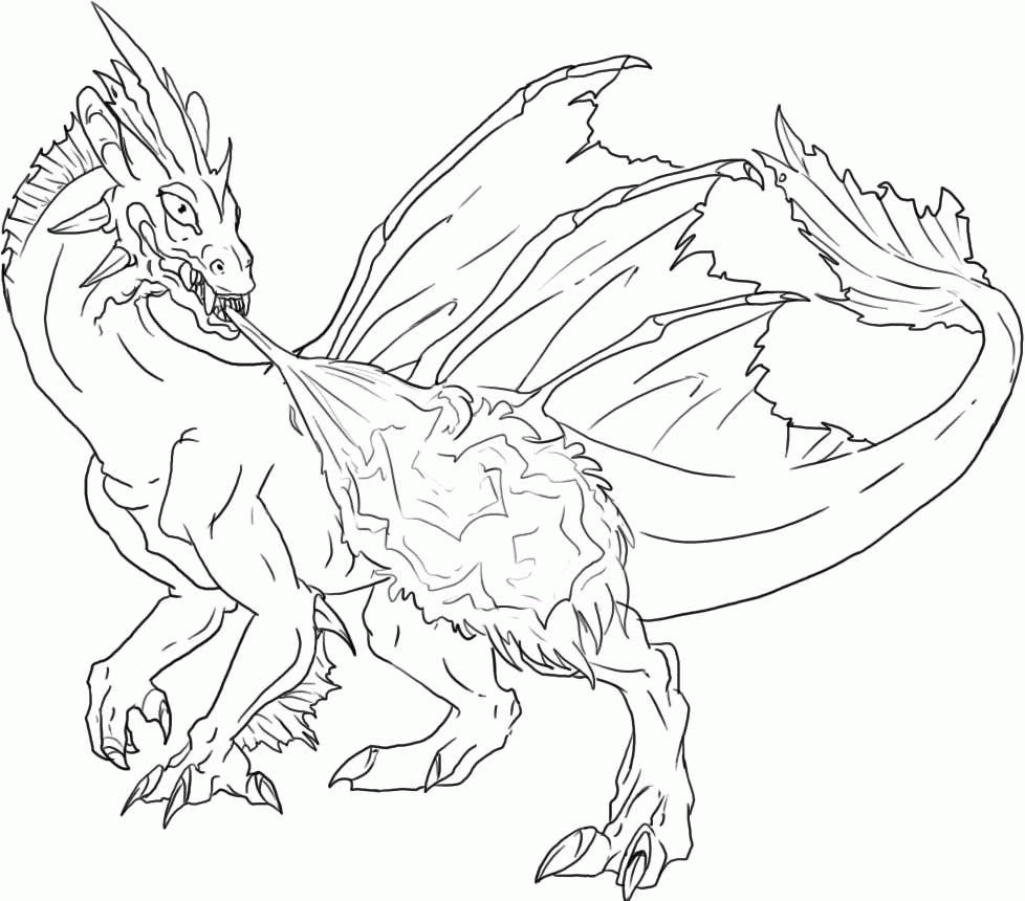 Dragon | Coloring Pages For Adults Coloring Pages Cartoon Dragon