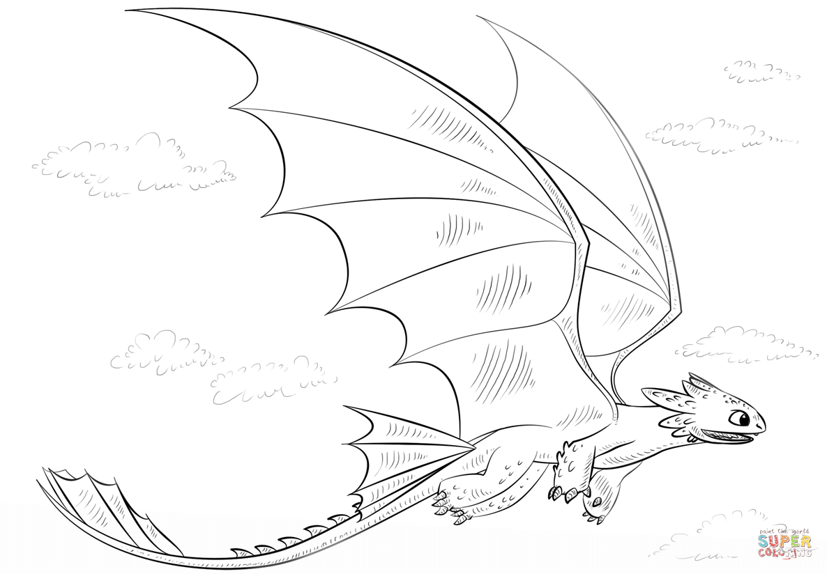 Toothless And Light Fury Coloring Pages - Asoito Wallpaper