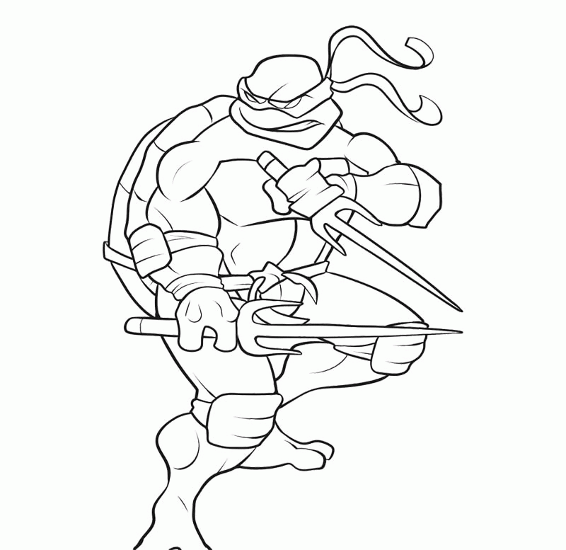 Teenage Mutant Ninja Turtle Coloring Page | Coloring pages