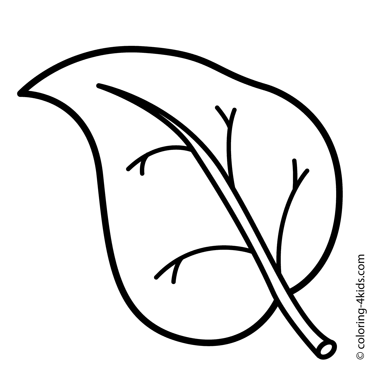 Free Leaves Coloring Pages To Print, Download Free Leaves Coloring