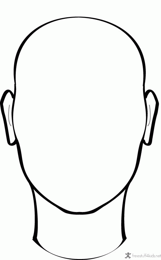 coloring page blank face - Clip Art Library