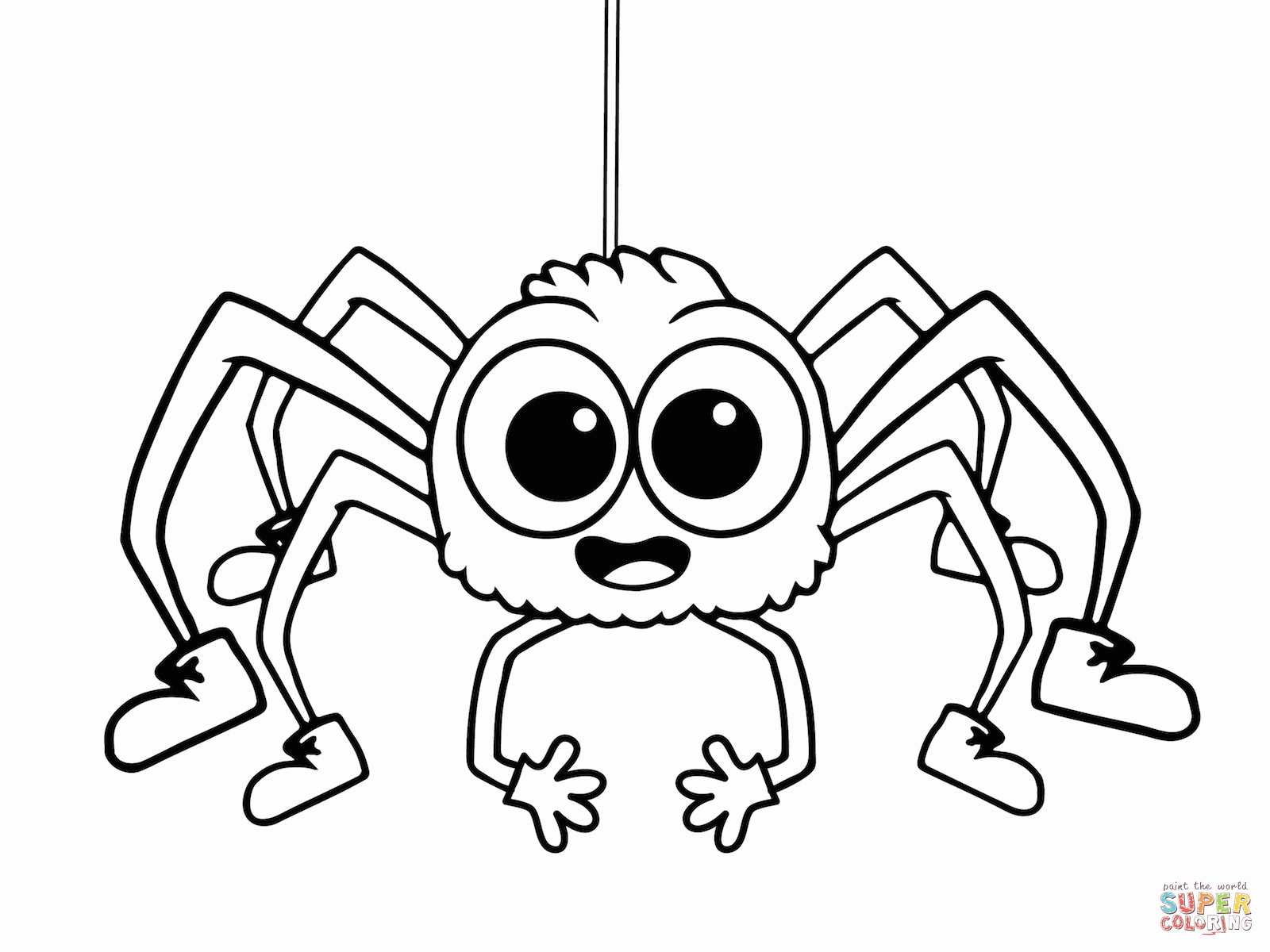 Free Coloring Page Of A Spider, Download Free Coloring Page Of A Spider